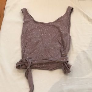 lululemon speckle tank with tie